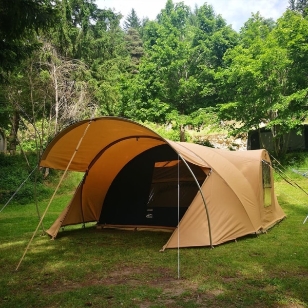 Biscaya 440 all-weather camping tent designed for harsh climates and large families.
