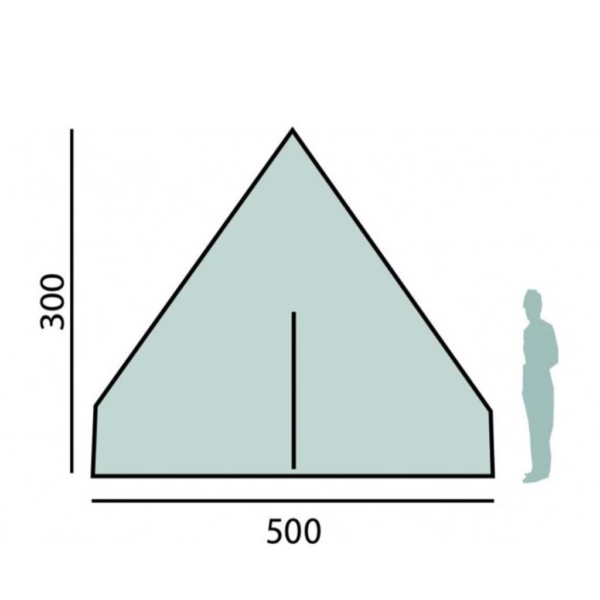 Large group camping tent with easy 20-minute setup and classic bell shape.