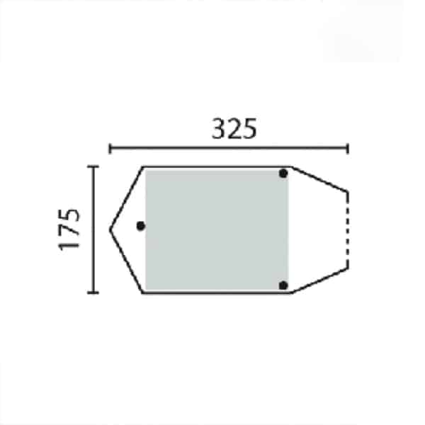 Compact and practical Montana 3 tent for 3 people