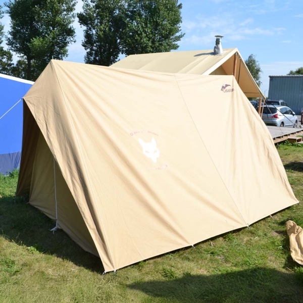 Durable cotton canvas providing weather protection.
