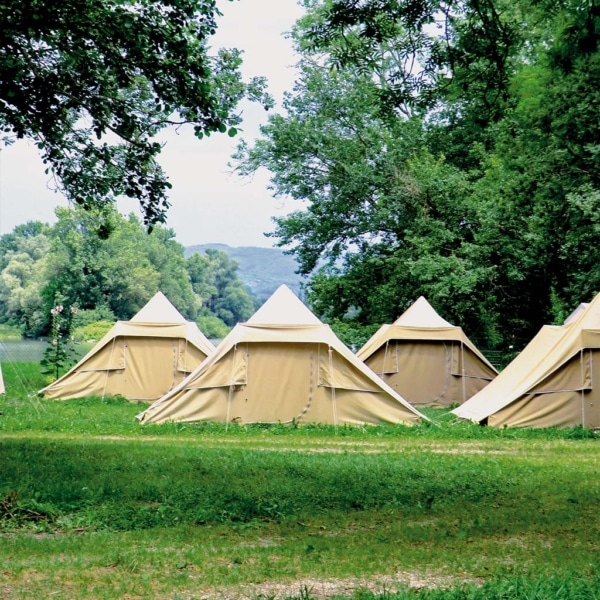 Tipic 2 tent pitched in a forest setting