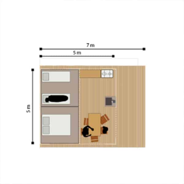 Classic 500 glamping tent inside dimensions