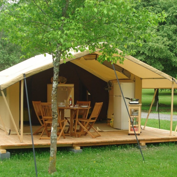 Classic 500 tent featuring Canadian-style design and PVC-coated canvas roof.