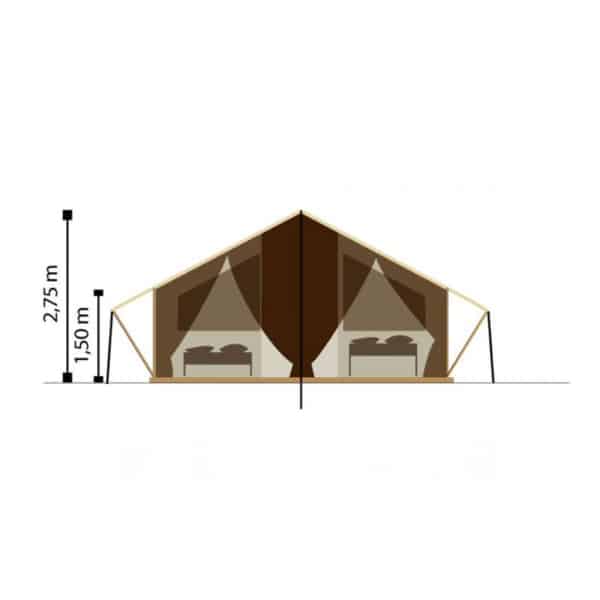 Classic 500 glamping tent height dimensions