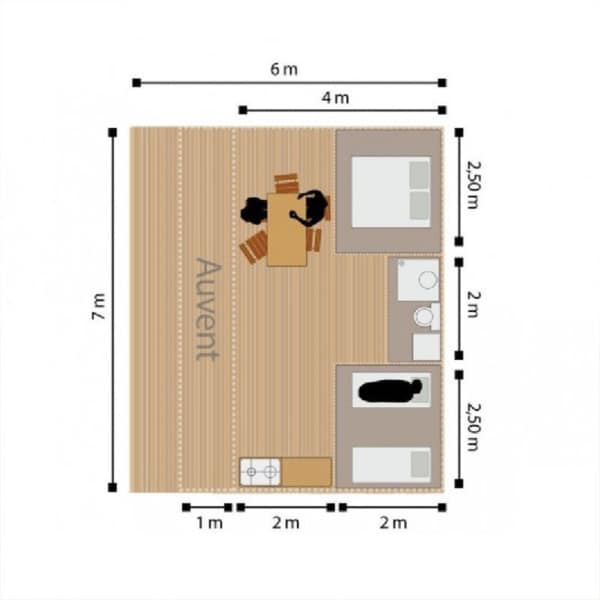 Classic 700 glamping tent inside dimensions
