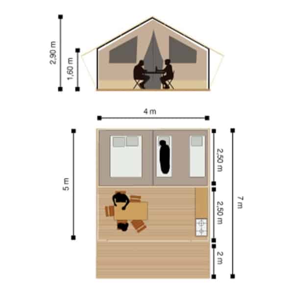 Tent maasai dimensions