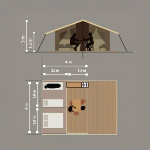 Elegant Vendredi tent for unforgettable outdoor getaways.