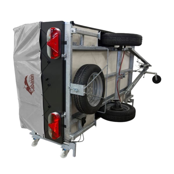 Storage bracket and winter cover for trailer tents.