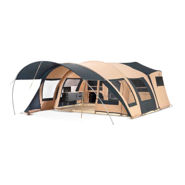 CHAMONIX trailer tent with durable steel frame and high-quality cotton fabric.