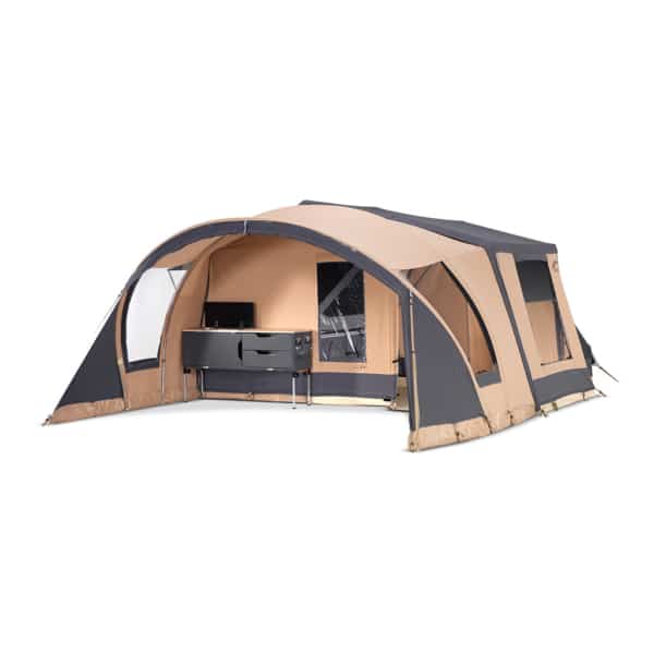 MALAWI 2.0 folding caravan with full kitchen and panoramic roof.