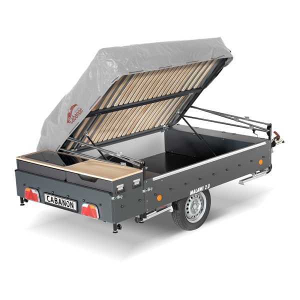 Durable folding tent with steel frame and PVC flooring.