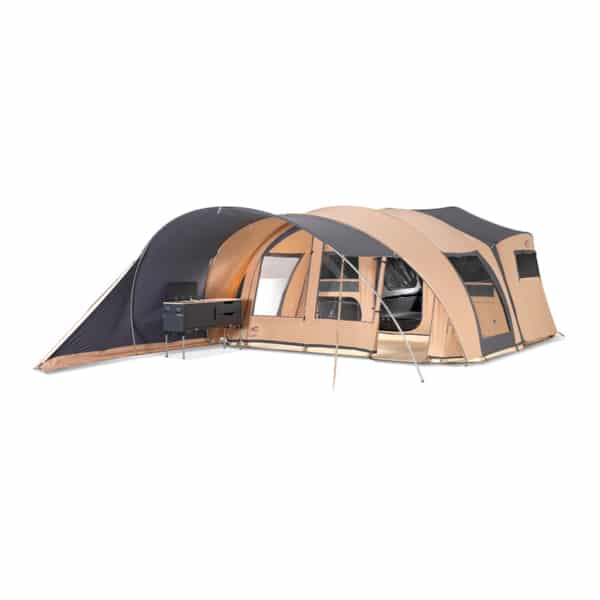 MANGA trailer tent with under-bed storage and durable steel frame.