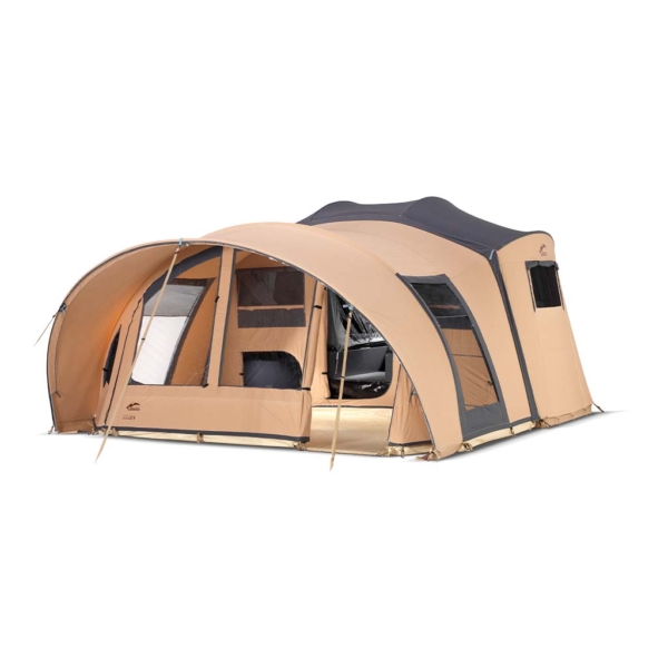MANGA folding caravan with two separate bedrooms and spacious living area.