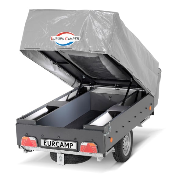 Mercury trailer tent for 8 people with robust, weather-resistant construction.