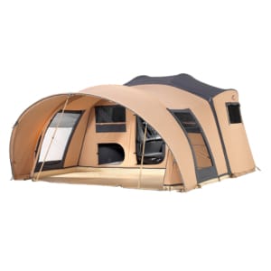 Grand auvent pour cabine